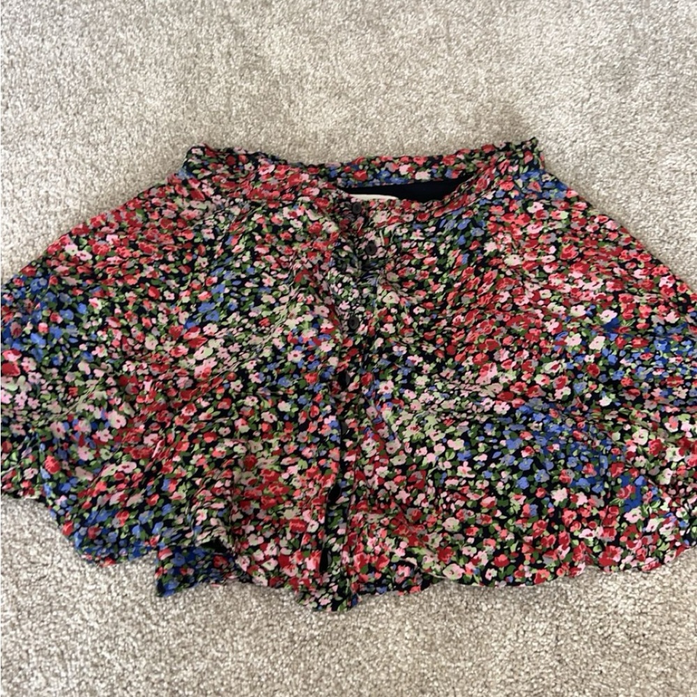 Urban outfitters floral mini skirt